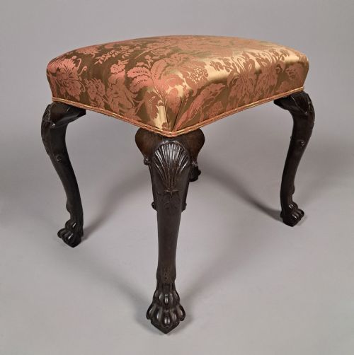 GEORGE II IRISH MAHOGANY FOOTSTOOL C 1750 - ADDITIONAL PHOTO 3