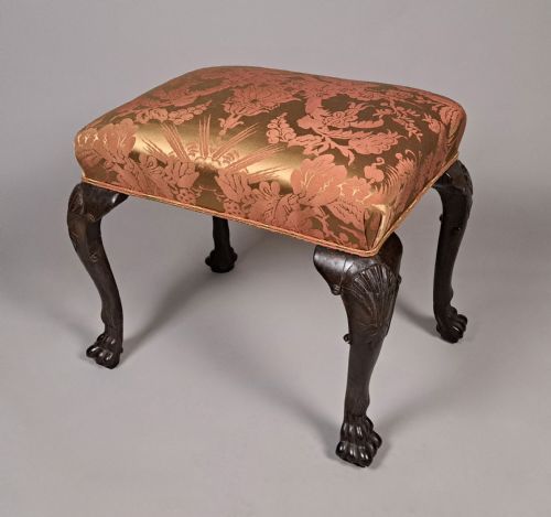 GEORGE II IRISH MAHOGANY FOOTSTOOL C 1750 - ADDITIONAL PHOTO 4