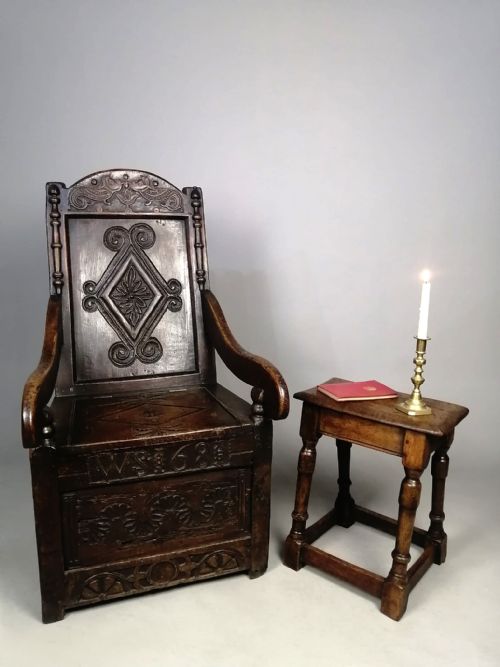 QUEEN ANNE OAK AND ELM JOINT STOOL C 1700 - ADDITIONAL PHOTO 5
