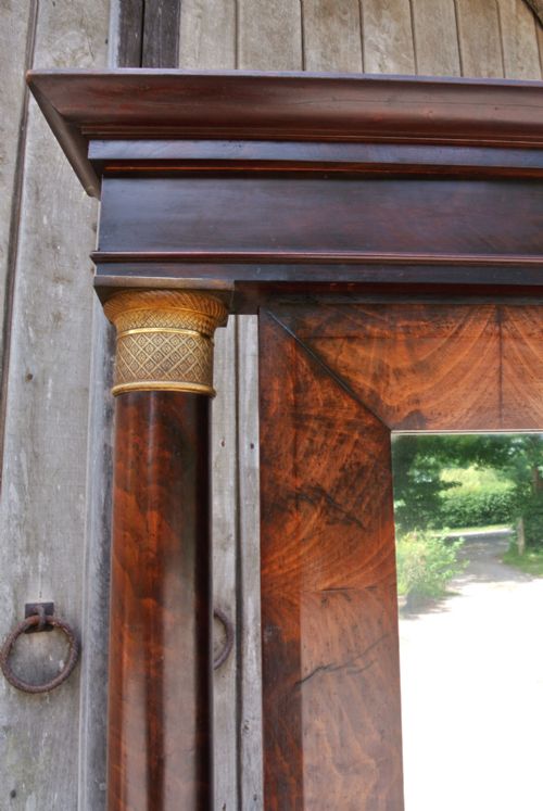 GEORGIAN CHEVAL MIRROR OF FRENCH EMPIRE DESIGN - ADDITIONAL PHOTO 4