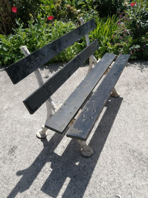 VICTORIAN COALBROOKDALE FAUX BOIS TWO SEATER BENCH C1870 - ADDITIONAL PHOTO 3