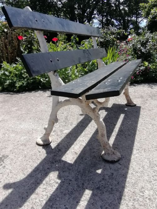 VICTORIAN COALBROOKDALE FAUX BOIS TWO SEATER BENCH C1870 - ADDITIONAL PHOTO 7