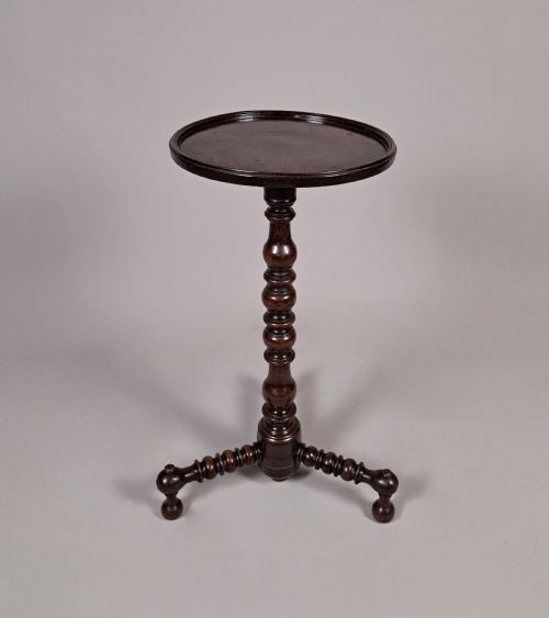 Superb William and Mary Oak Candle Stand C. 1690