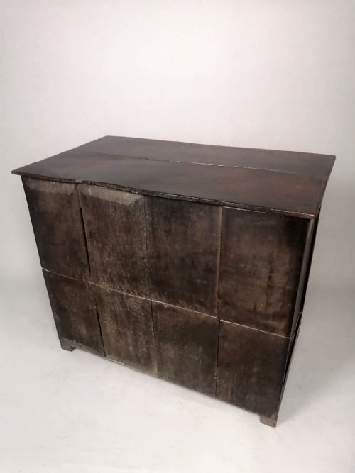 SUPERB QUEEN ANNE OAK AND ELM SMALL CHEST OF DRAWERS C 1700 - ADDITIONAL PHOTO 9