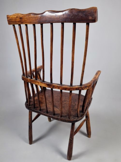 EXEMPLARY 18TH CENTURY WELSH HEDGE CHAIR - ADDITIONAL PHOTO 8
