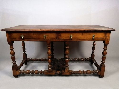 GEORGIAN WALNUT DRESSER SIDEBOARD WITH EARLIER WALNUT PANEL C 1820