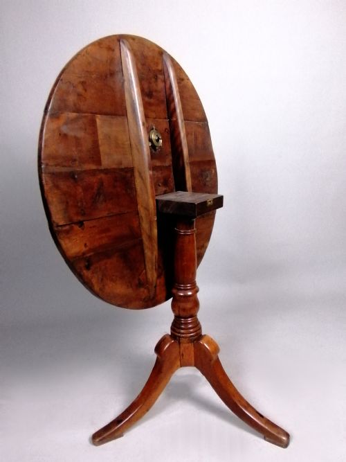 CHARMING GEORGIAN YEW WOOD WINE TABLE C 1750 - ADDITIONAL PHOTO 5