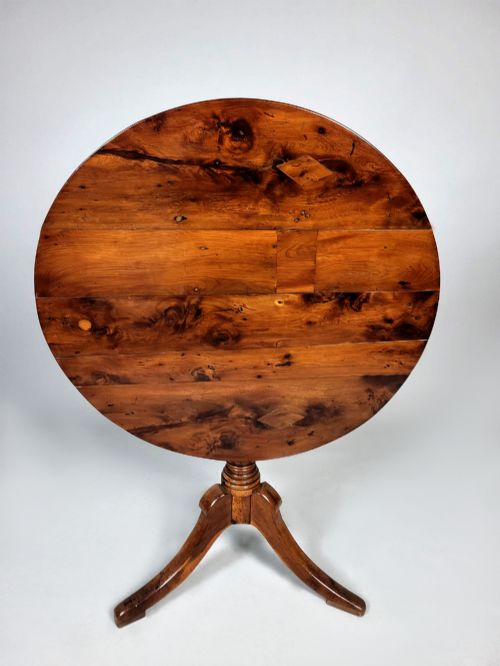 Charming Georgian Yew Wood Wine Table C. 1750