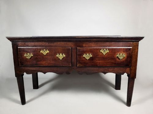 George III Period Oak Dresser with Original Brasses C. 1770
