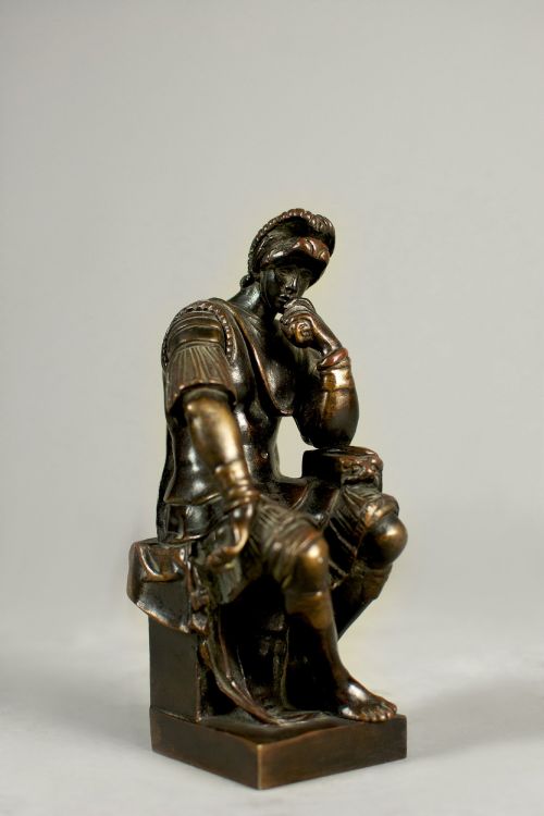 19th Century Grand Tour Bronze of Michelangelo's Lorenzo De'medici C.1840