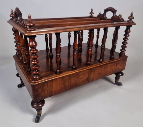 Edwards & Roberts Walnut Canterbury C. 1870