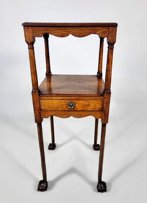 Charming and Rare George III Cuban Mahogany Nightstand C. 1790