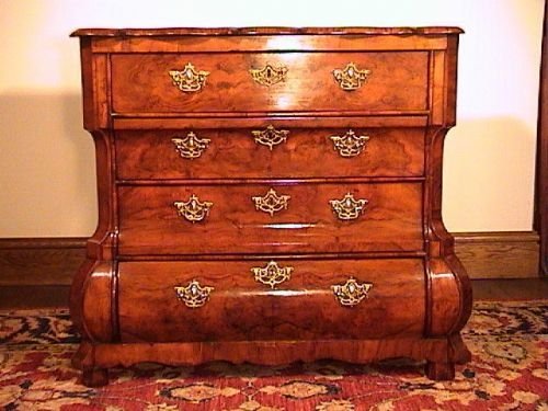 18th Century Dutch Walnut & Oak Chest C.1780