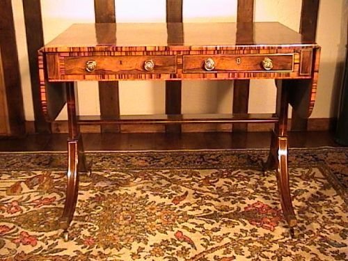 Regency Coromandal and Rosewood Sofa Table C.1820
