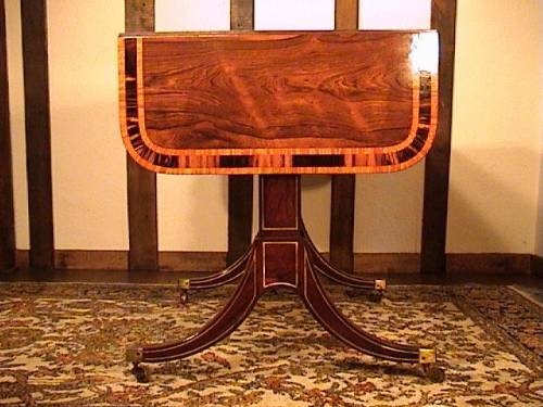 fig 1. Regency Coromandal and Rosewood Sofa Table c.1820