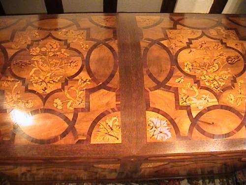 fig 1. Marquetry Inlaid Coffer Exceptional Quality  c. 1720