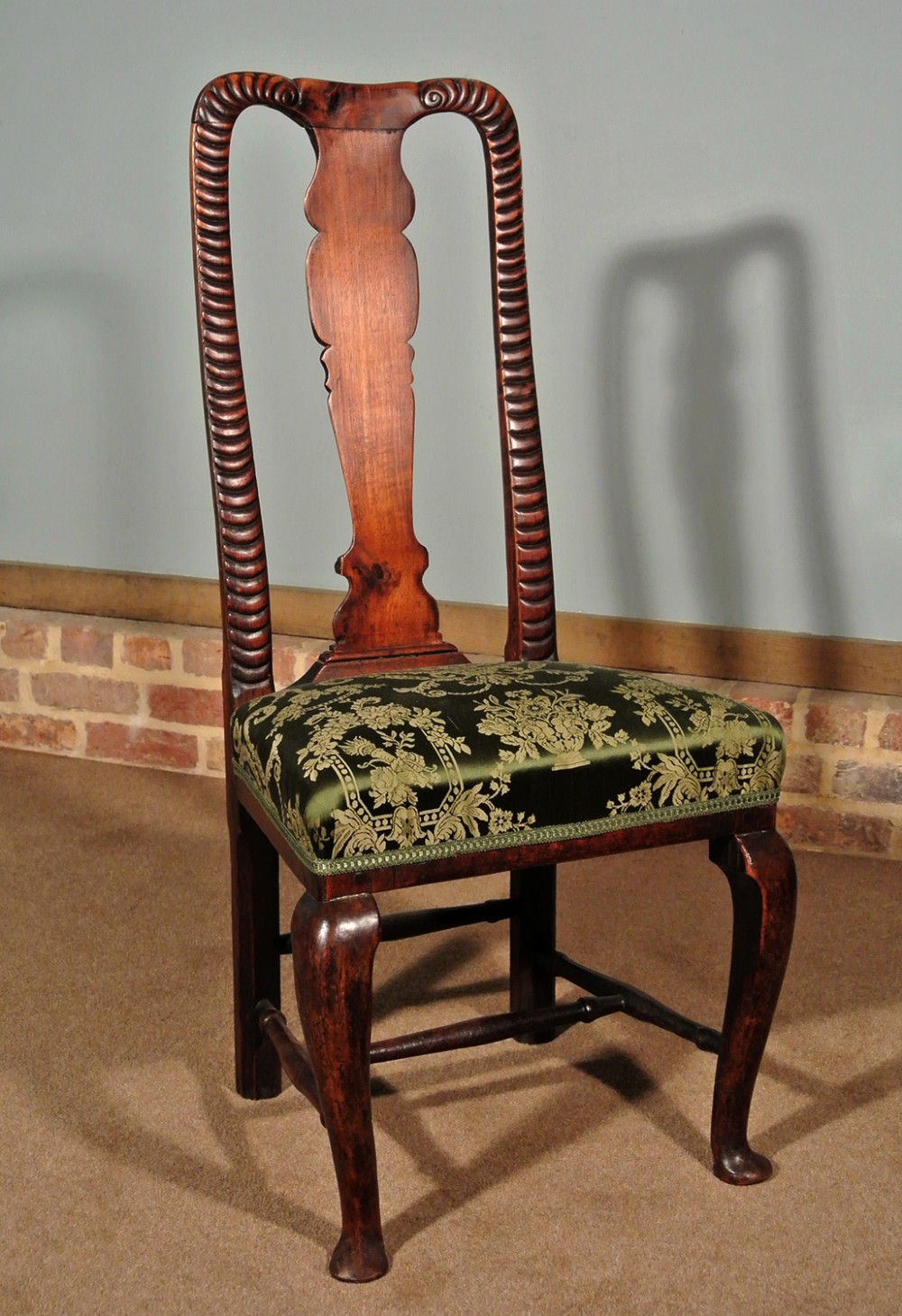Unusual George I Joined Walnut Side Chair, circa 1720