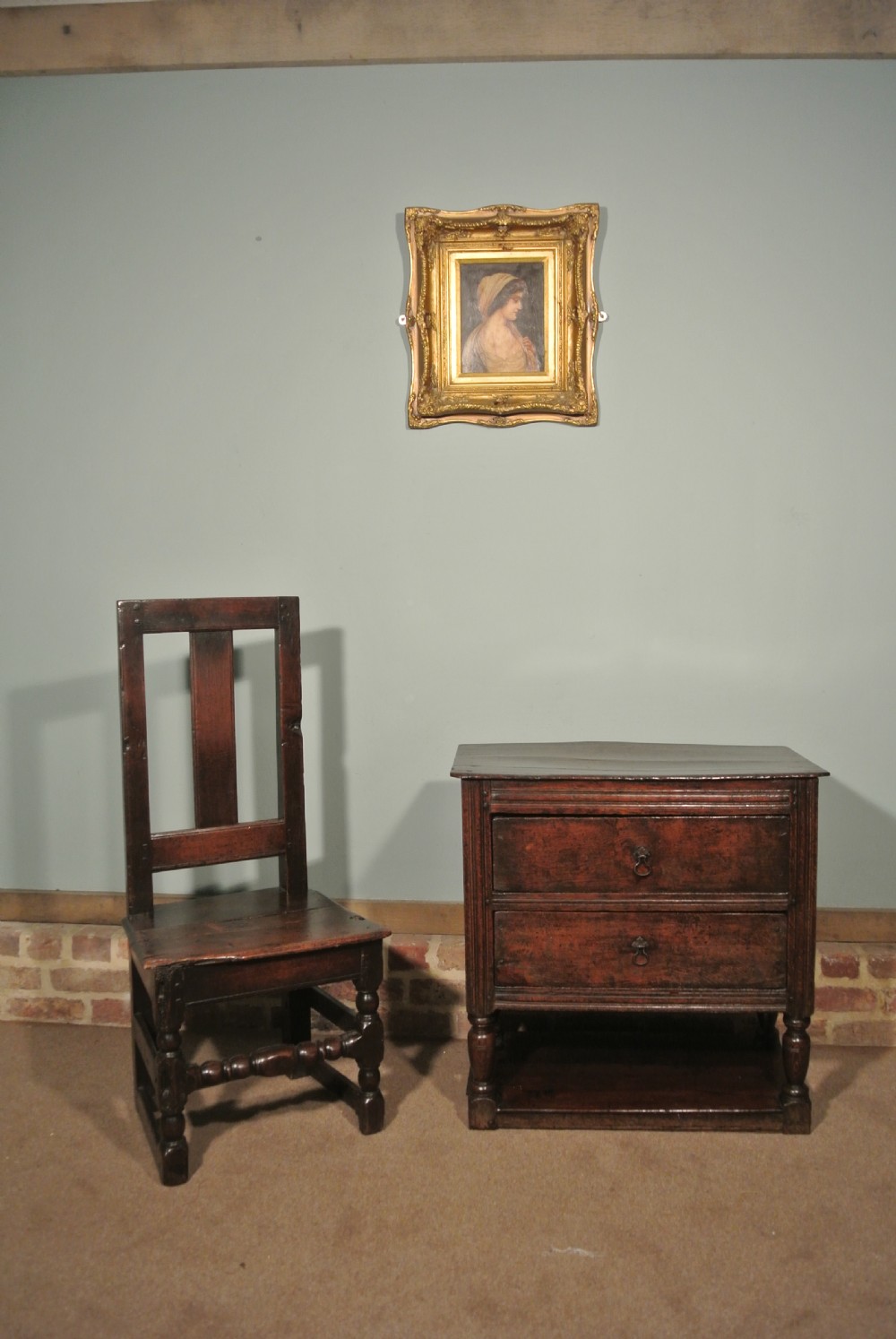 Small and Beautiful Elizabethan Oak Chest of Drawers View VII