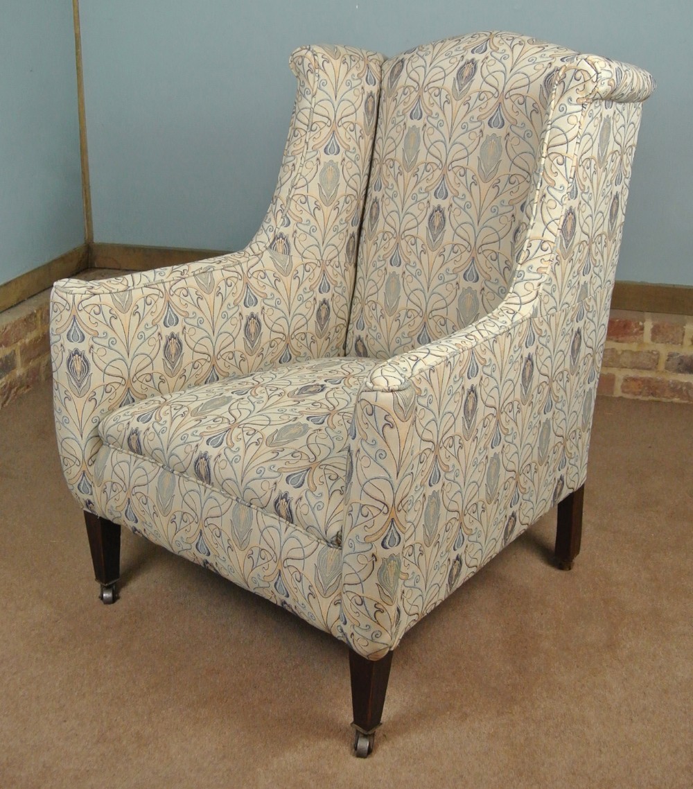 A late Victorian Wingback In the manner of Gillows of Lancaster and London c. 1890