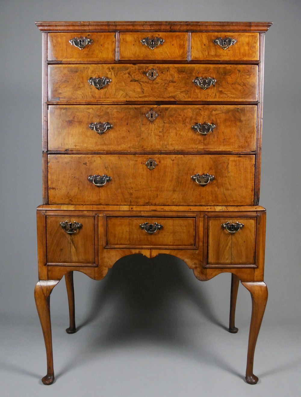 Small Georgian Walnut Chest on Stand c. 1740