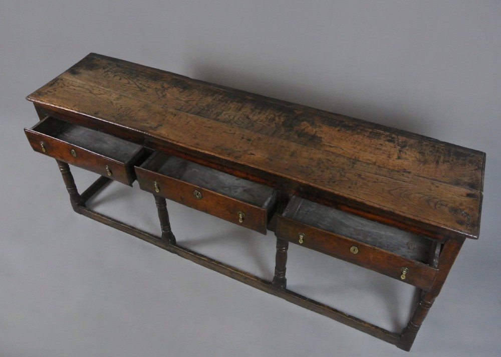 Exceptional Welsh George I Elm Dresser with Superb Colour and Patination View IV