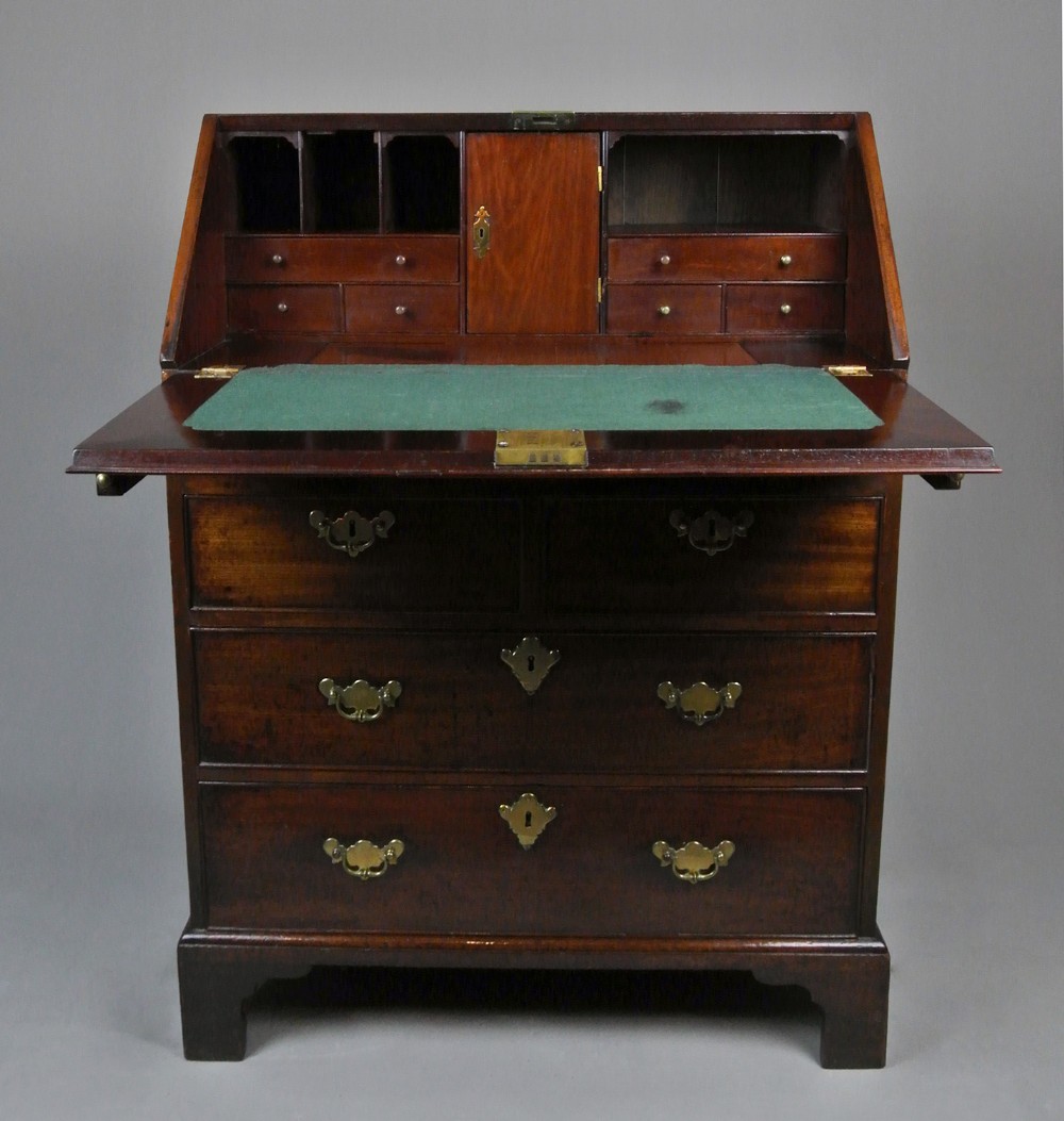Petite George II Mahogany Bureau c. 1740