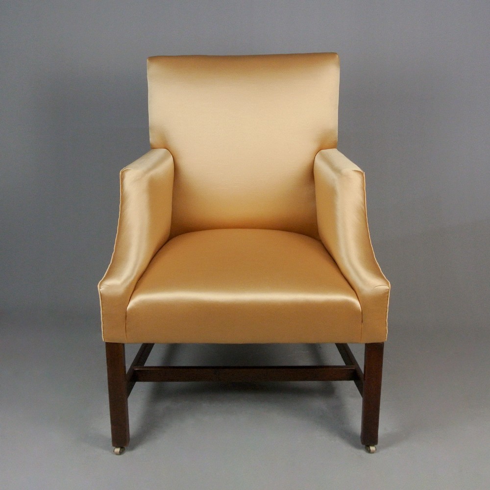 Elegant and Fine George III Library Wing Chair c. 1760