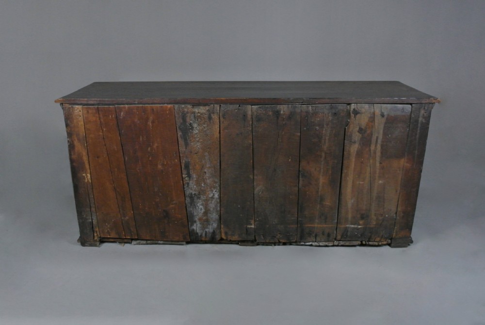 Substantial Queen Anne Elm and Oak Enclosed Dresser c. 1700 View V