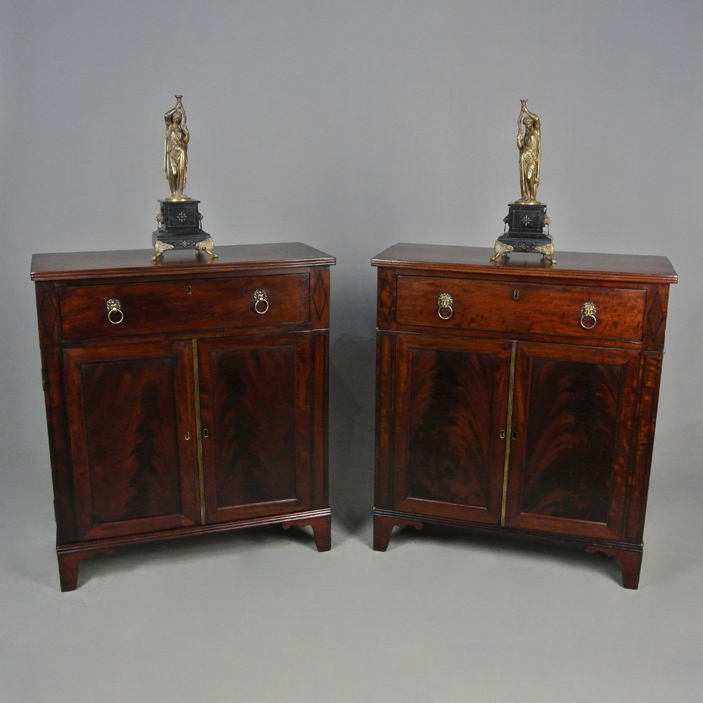 Manner of Gillows - Pair of Regency Side Cabinets c. 1830