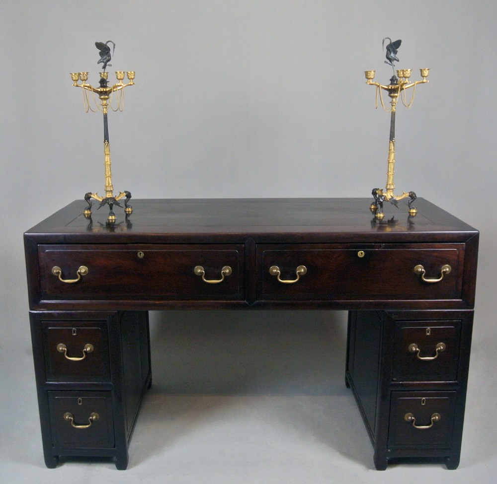 Beautiful 19th Century Linear Padauk Sideboard c. 1850 View III