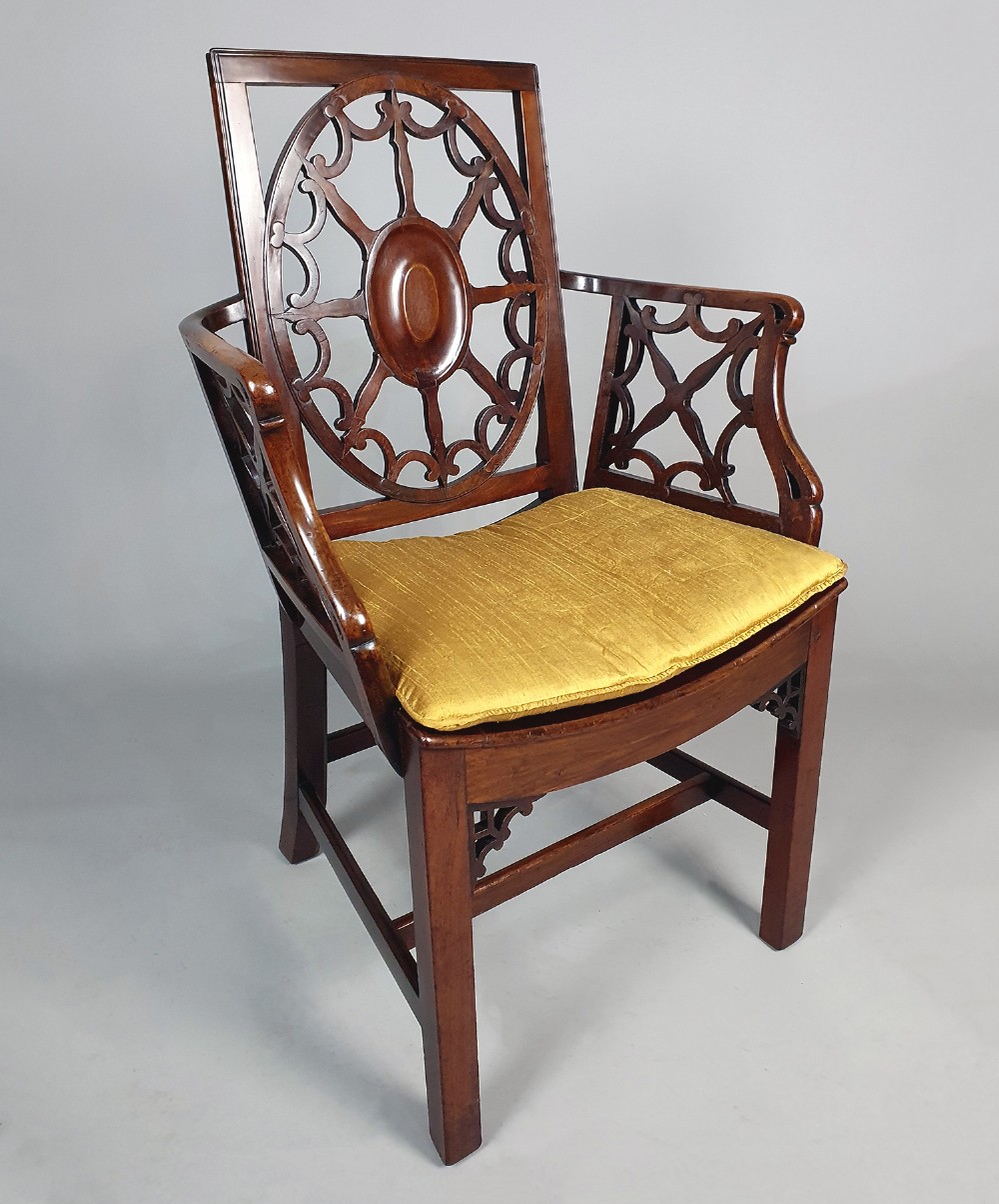 George III Period Mahogany Hepplewhite Armchair c. 1770
