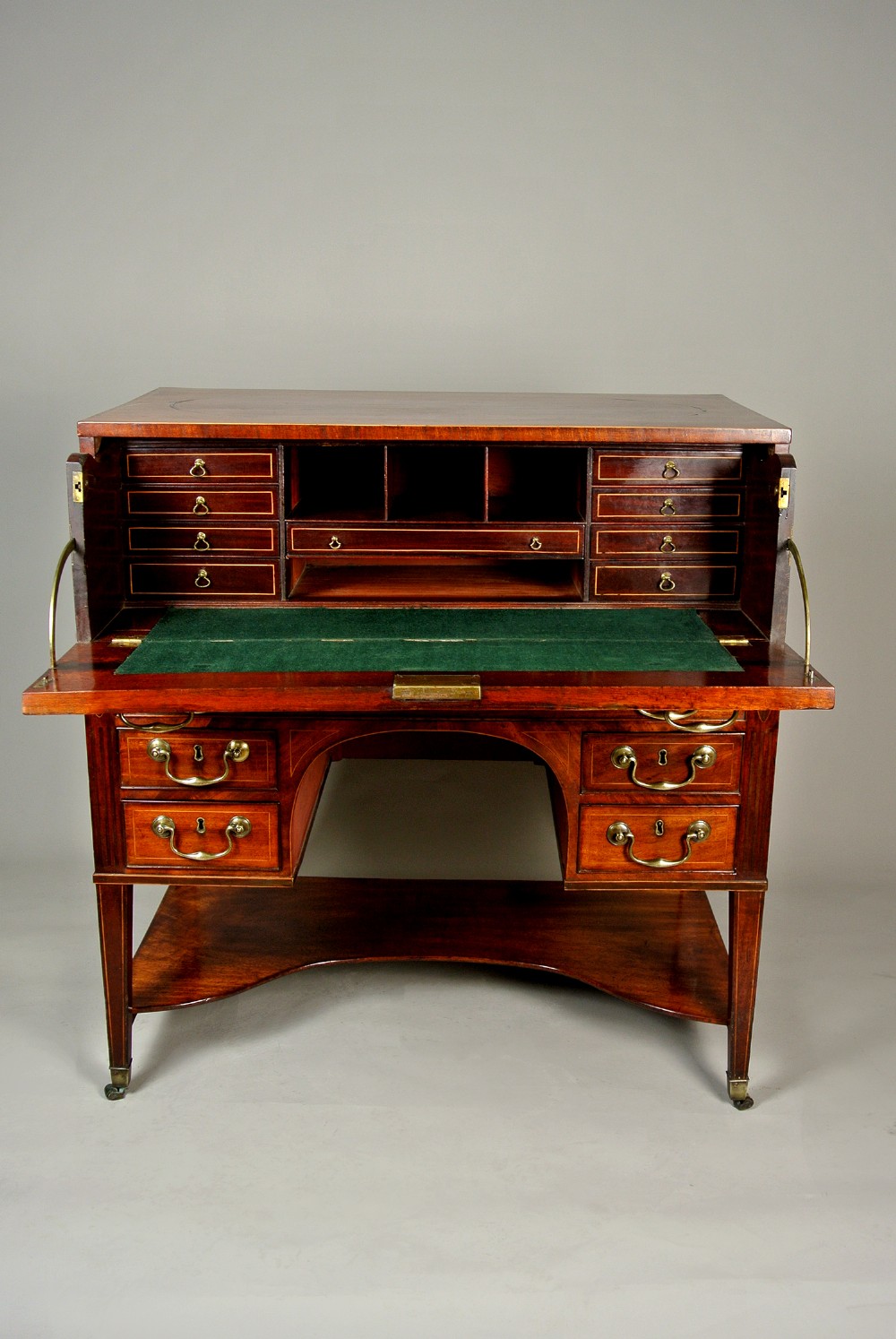 Exemplary George III Mahogany Campaign Desk c. 1790