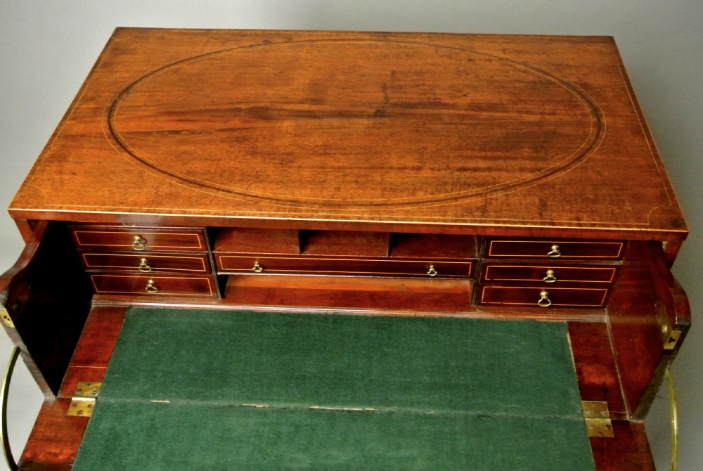 Exemplary George III Mahogany Campaign Desk c. 1790 View VII