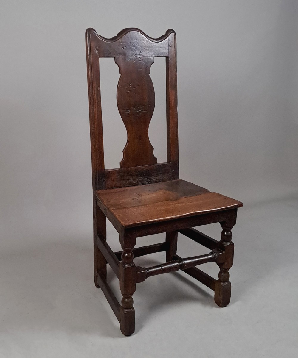 17th Century Irish Oak Slat Back Chair c. 1690