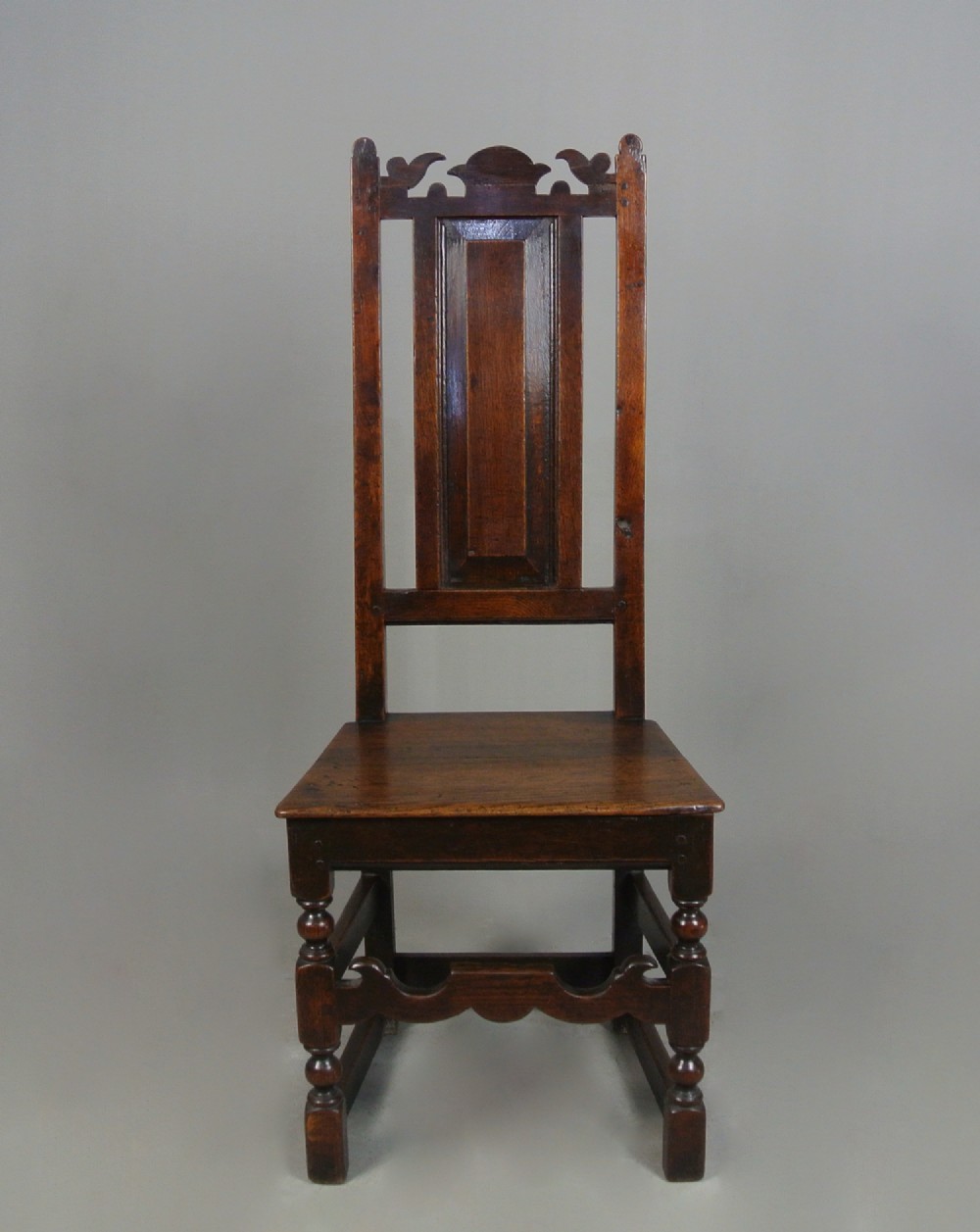 Wonderful 17th Century Welsh Oak Chair - Initialled c. 1660