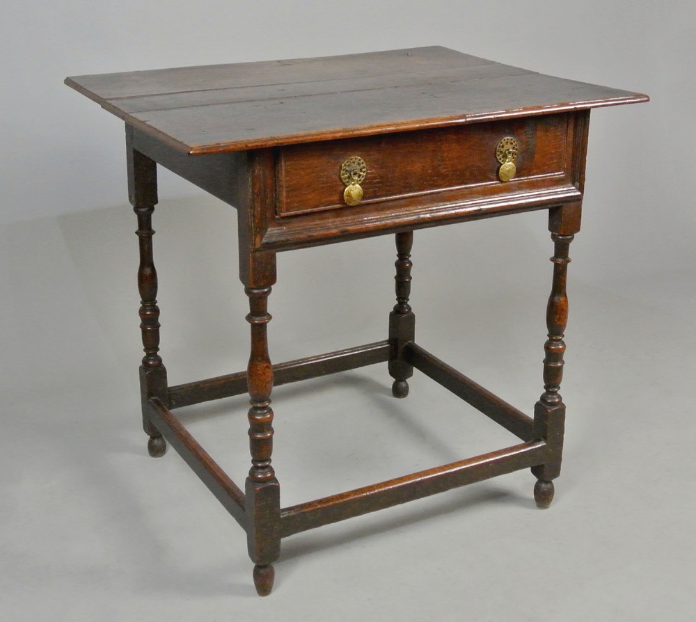 Charming William and Mary Oak Lowboy c. 1690