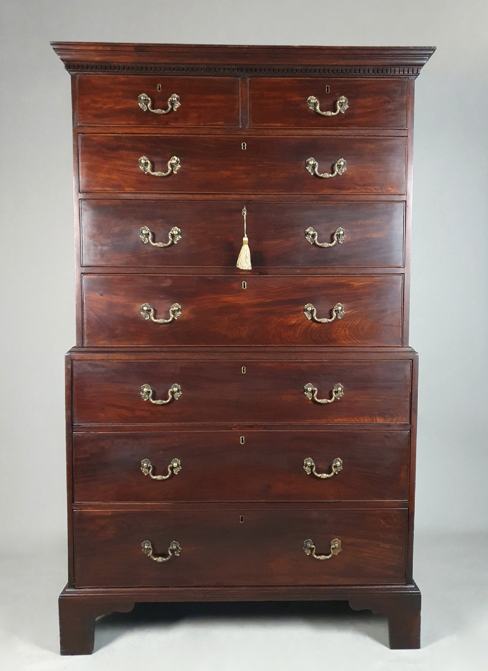 George III ‘Chippendale Pattern’ Chest on Chest c. 1760