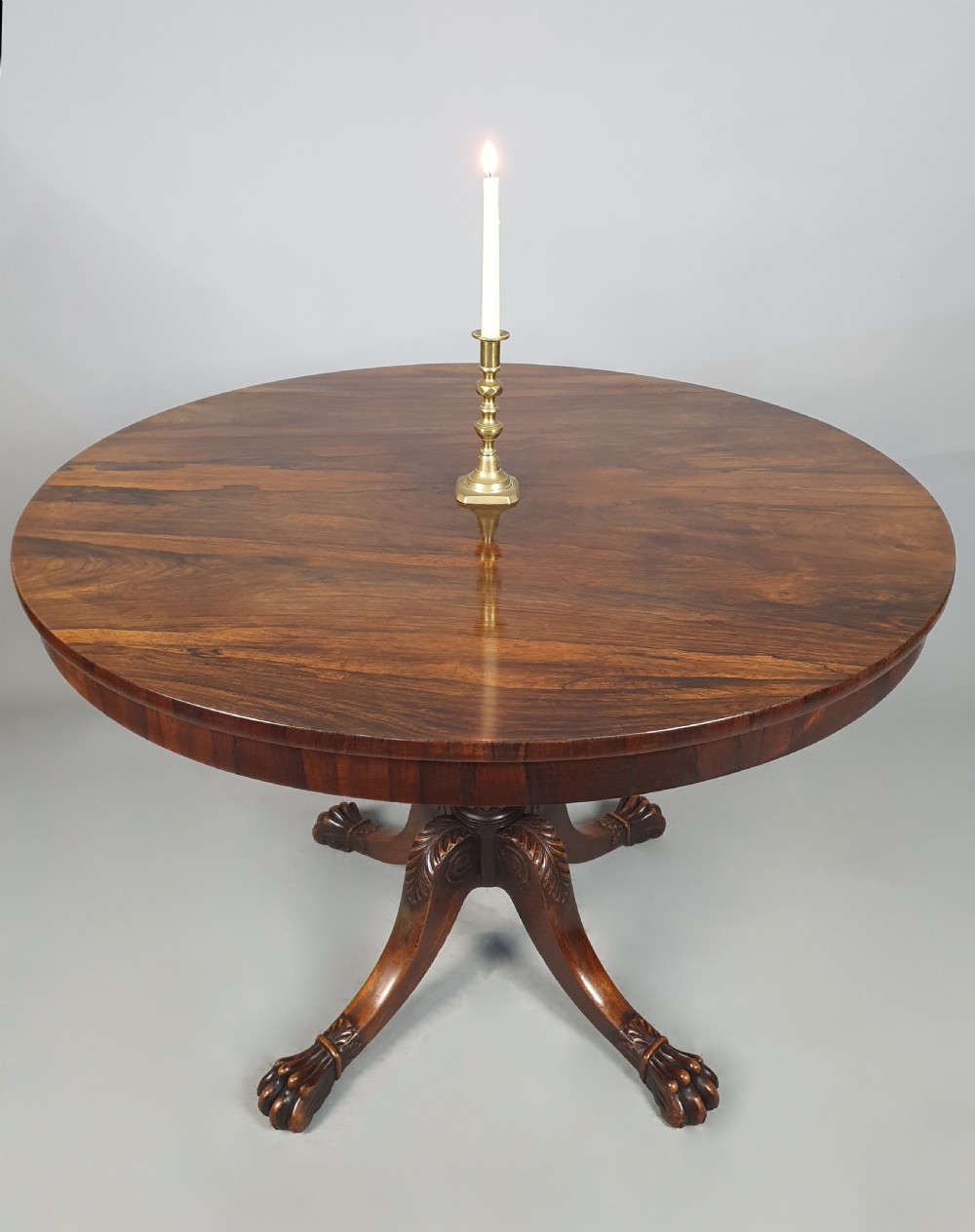Exceptional Gillingtons of Dublin George III Rosewood Table c. 1820 View III