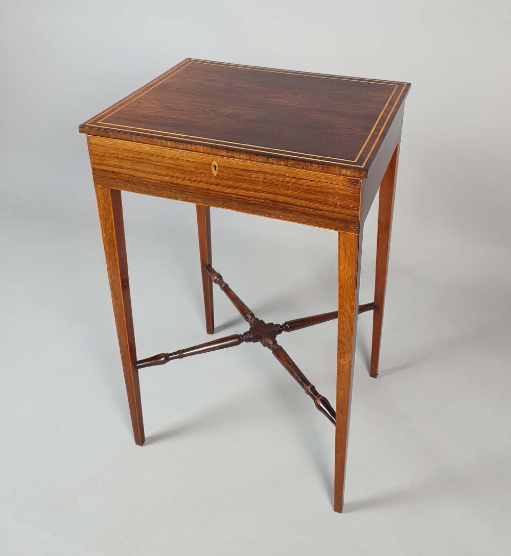 Regency Calamander Side Table from Castle Drogo, Devon c. 1825