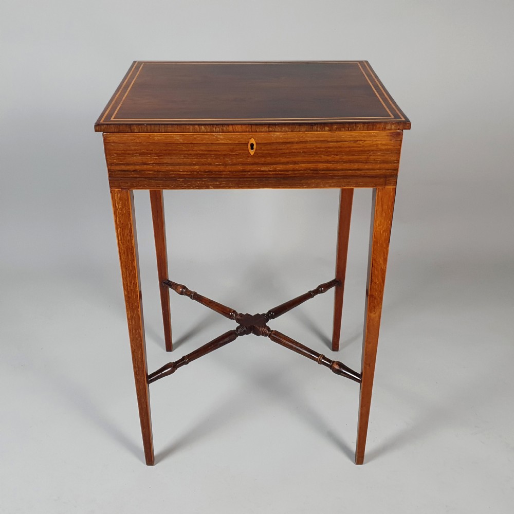 Regency Calamander Side Table from Castle Drogo, Devon c. 1825 View III