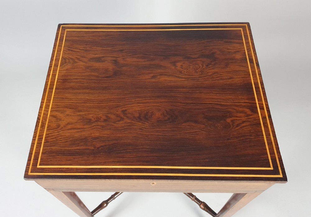 Regency Calamander Side Table from Castle Drogo, Devon c. 1825 View V