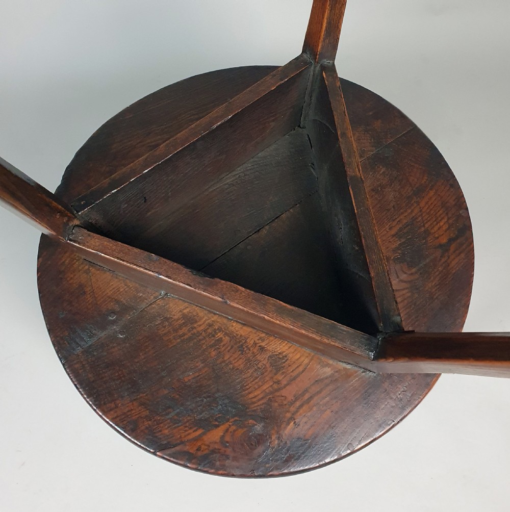 18th Century Elm Cricket Table c. 1780 View V