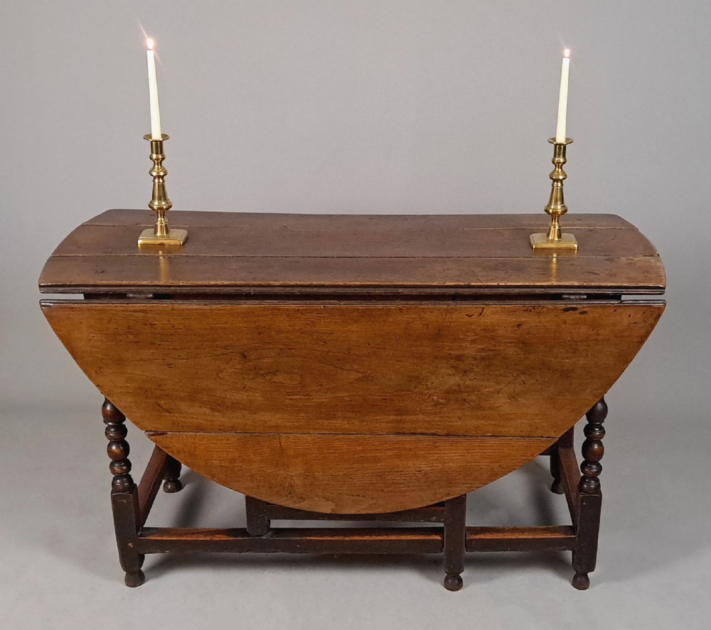 George I Drop Leaf Oak Table c. 1710