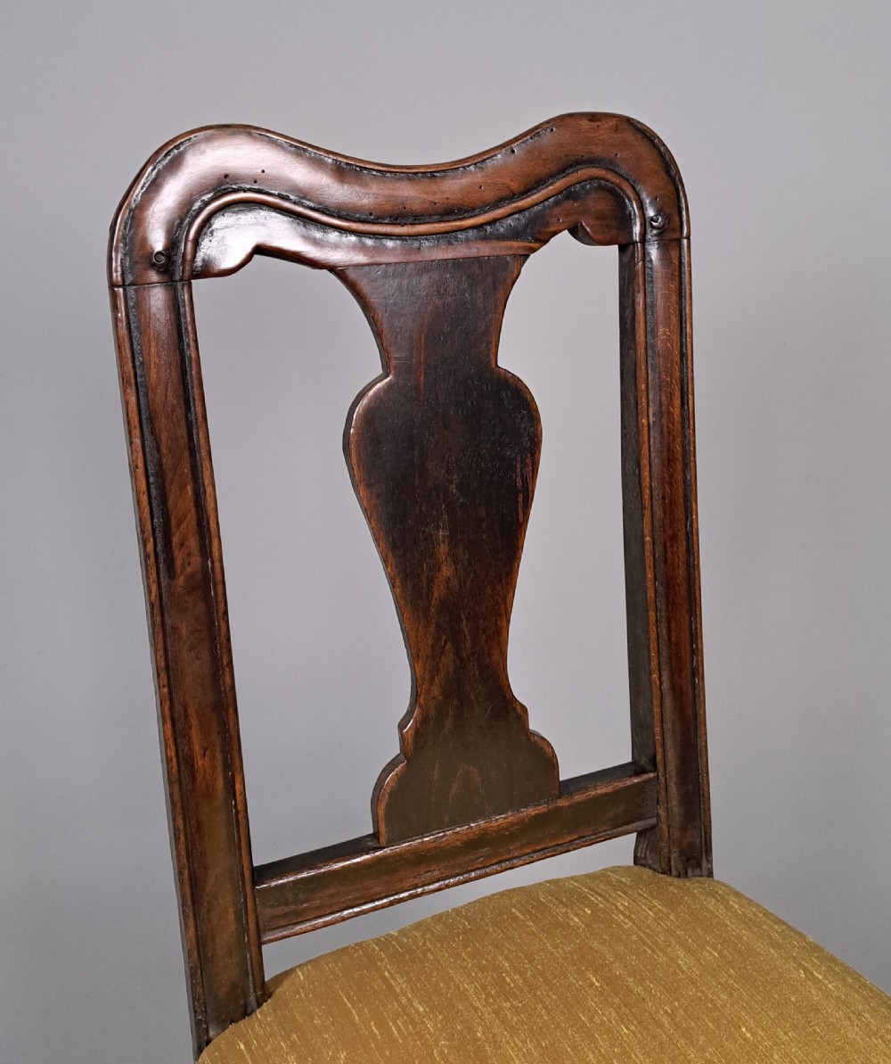 Lovely 17th Century English Walnut Chair or Back Stool c. 1660 View II