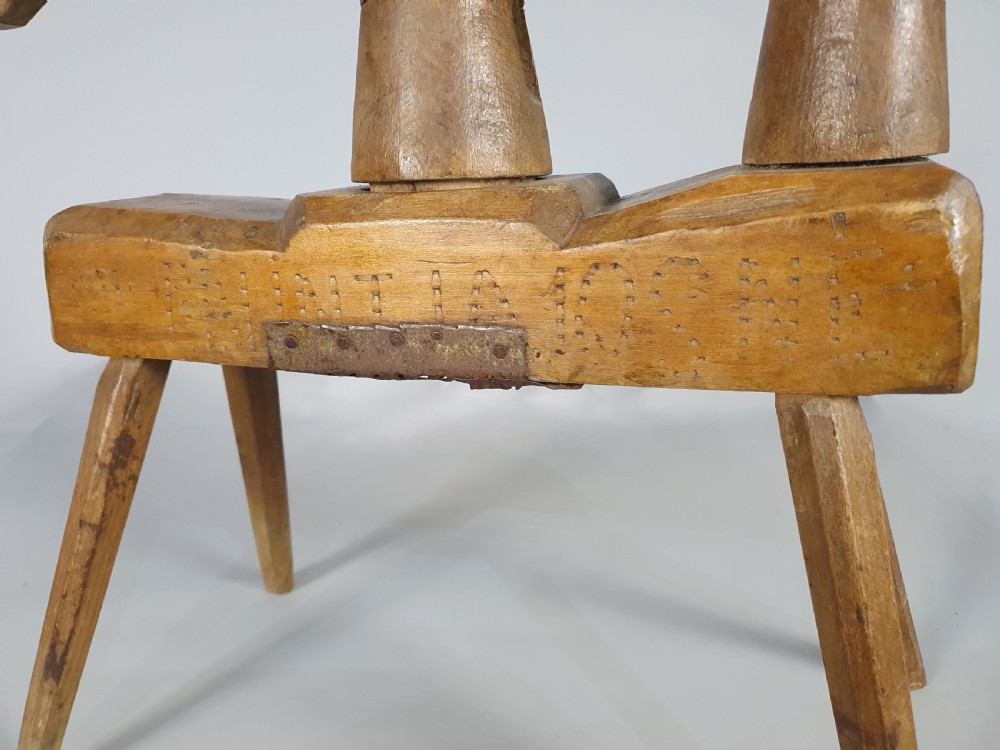 Early 18th Century Vernacular Fruitwood Fruit Press c. 1730 View III