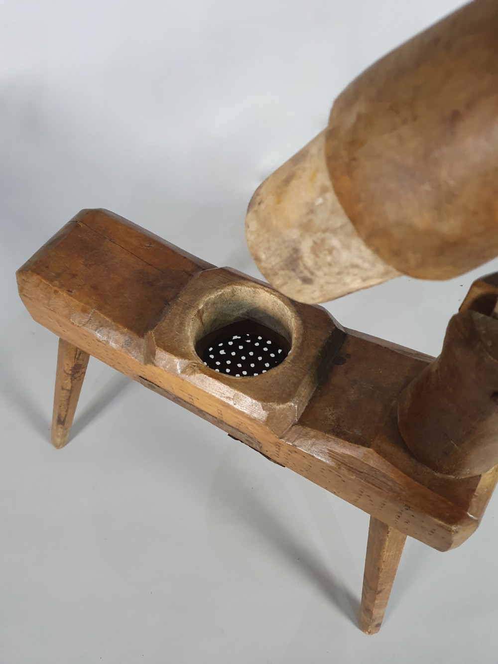 Early 18th Century Vernacular Fruitwood Fruit Press c. 1730 View VI