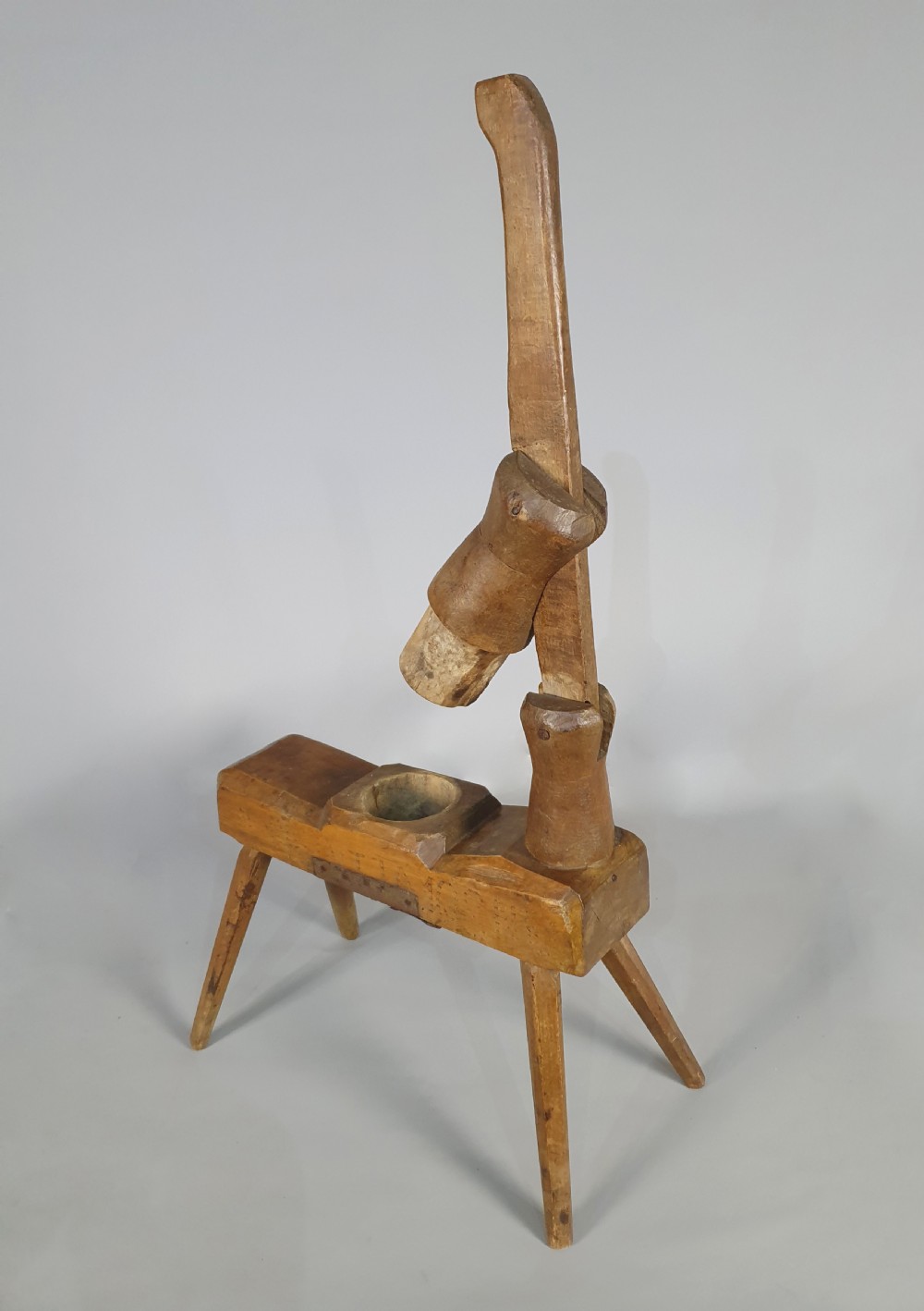 Early 18th Century Vernacular Fruitwood Fruit Press c. 1730 View VII