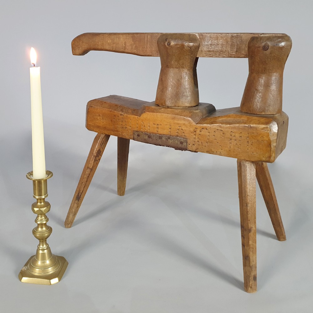 Early 18th Century Vernacular Fruitwood Fruit Press c. 1730 View VIII