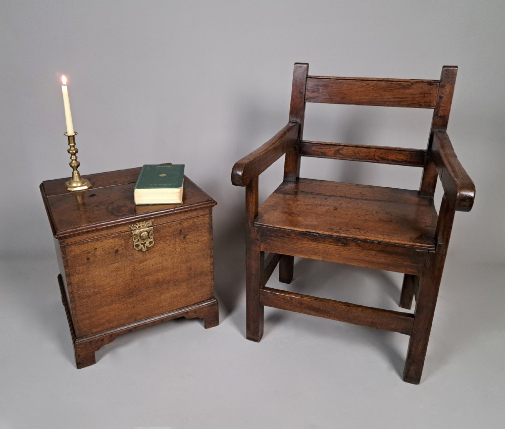 Charming 18th Century Welsh Oak Armchair with Provenance c. 1760 View II