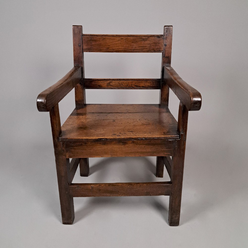Charming 18th Century Welsh Oak Armchair with Provenance c. 1760 View III